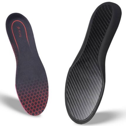 Carbon Fiber Insoles for Men Women, Shock Absorbing Sport Shoe Insoles for Basketball Voll ( (3)