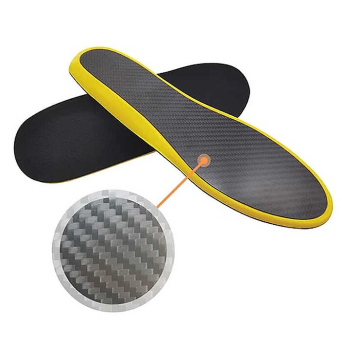 Gold Performance Insoles–Customized Carbon Fiber Inserts, Non-Cleated Shoes–Basketball, Volleyball, Racquet Sports, Running & Mo ( (3)