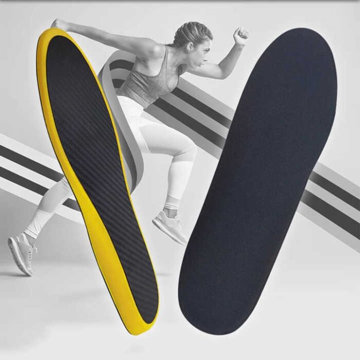 Gold Performance Insoles–Customized Carbon Fiber Inserts, Non-Cleated Shoes–Basketball, Volleyball, Racquet Sports, Running & Mo ( (3)