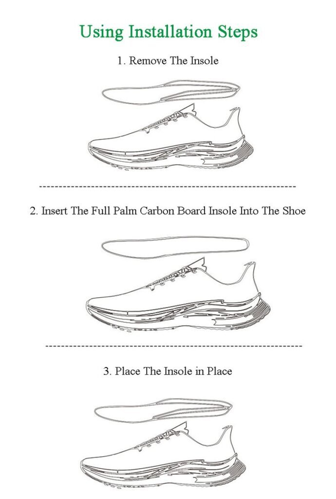 Gold Performance Insoles–Customized Carbon Fiber Inserts, Non-Cleated Shoes–Basketball, Volleyball, Racquet Sports, Running & Mo ( (3)