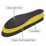 Gold Performance Insoles–Customized Carbon Fiber Inserts, Non-Cleated Shoes–Basketball, Volleyball, Racquet Sports, Running & Mo ( (3)