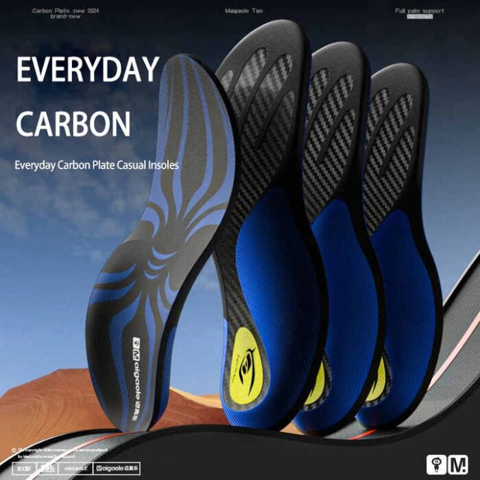 running carbon plate insole 0.40.6 mm to assist beginner runners running shoe inserts full palm rebound sports shoe pad (14)