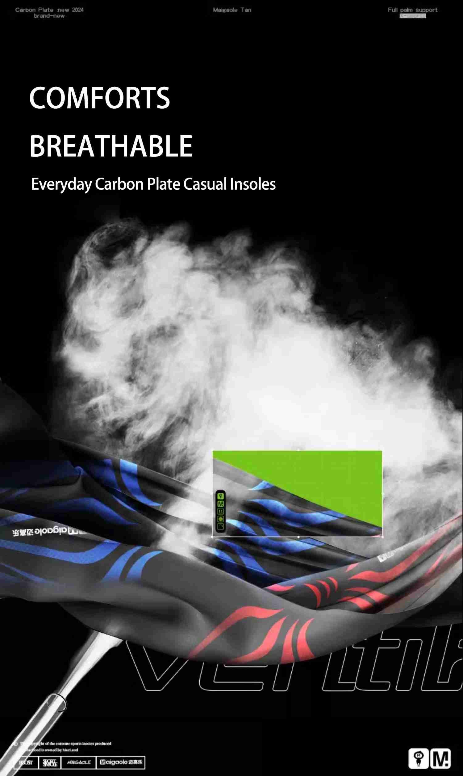 running carbon plate insole 0.40.6 mm to assist beginner runners running shoe inserts full palm rebound sports shoe pad (14)