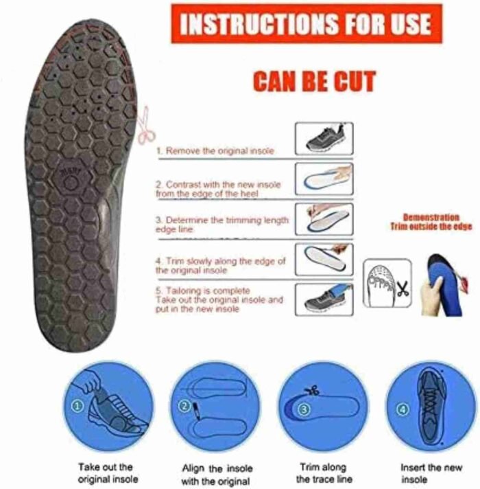 Acupressure Magnetic Insoles – Orthopedic Insoles for Pain Relief, Massage Therapy