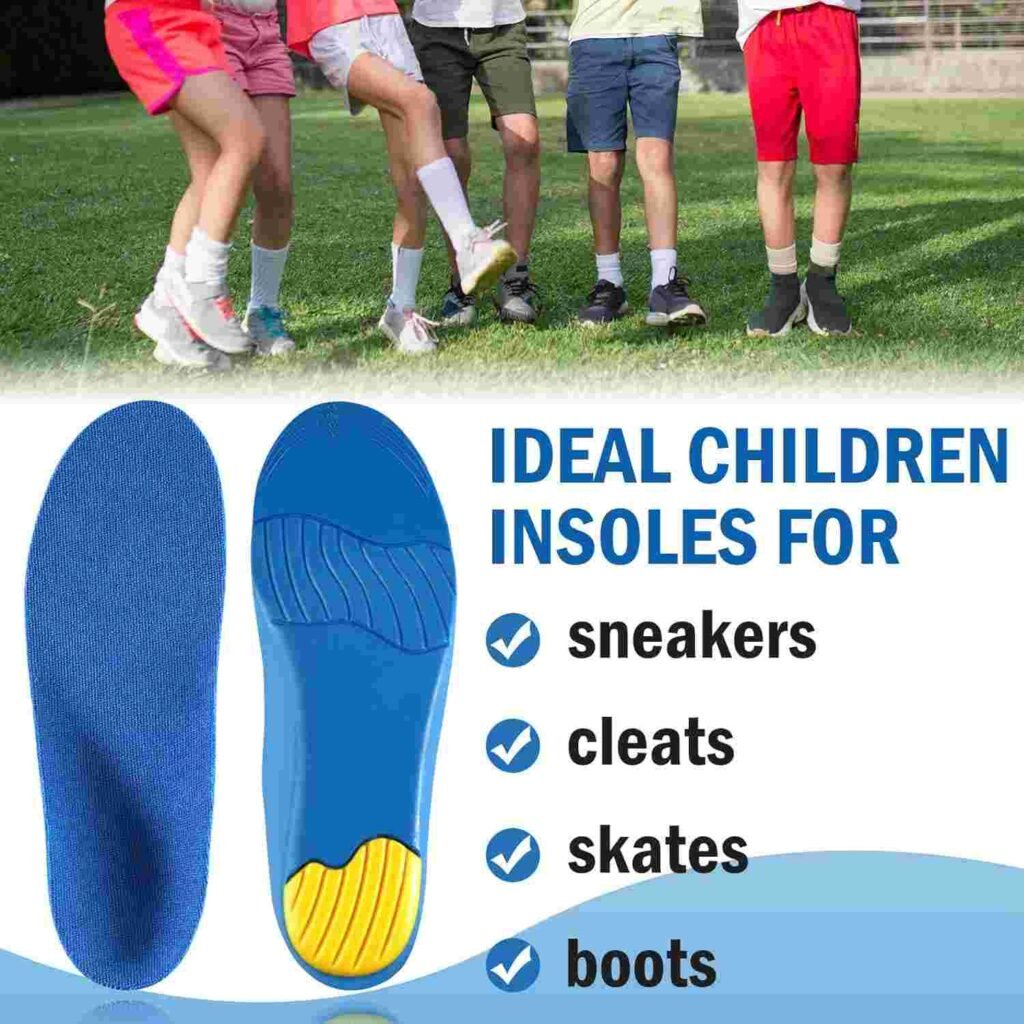 Kids PU Foam Insoles with Arch Support – Plantar Fasciitis Inserts for Flat Feet (1)