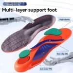 Shock-Absorbing Running Insoles with Arch Support - Perfect for Basketball and Football